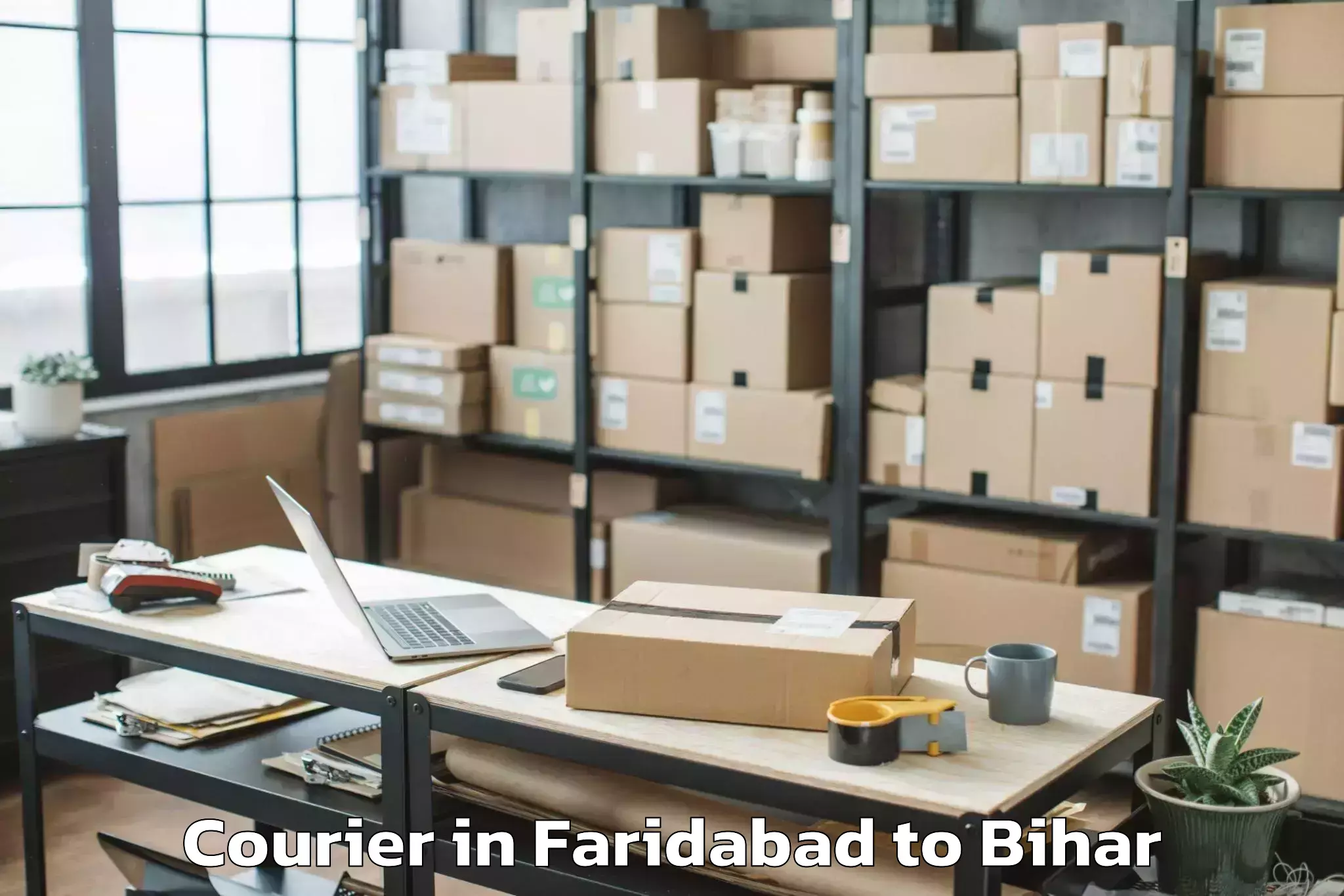 Book Your Faridabad to Khajauli Courier Today